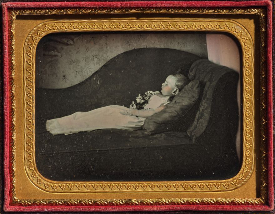 Dead Child On a Sofa by Unknown artist