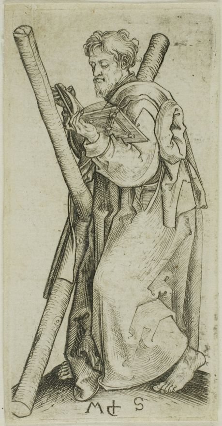 St. Andrew, from Apostles by Martin Schongauer