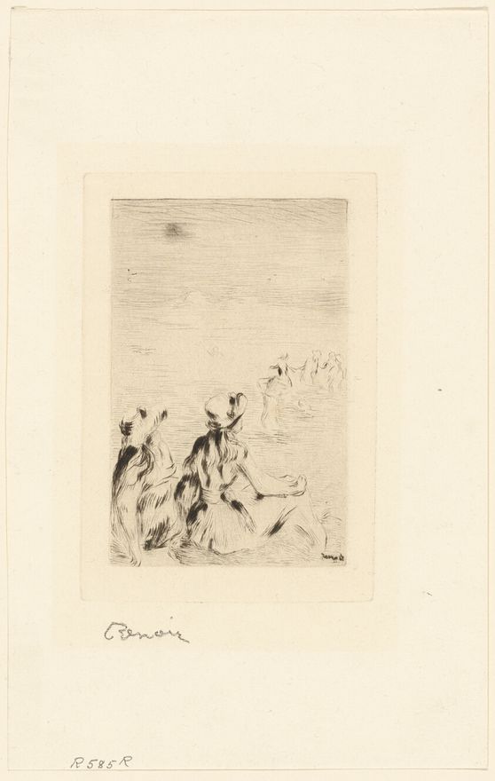 Children on the Beach, Berneval by Pierre-Auguste Renoir