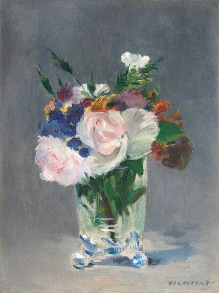 Flowers in a Crystal Vase by Edouard Manet