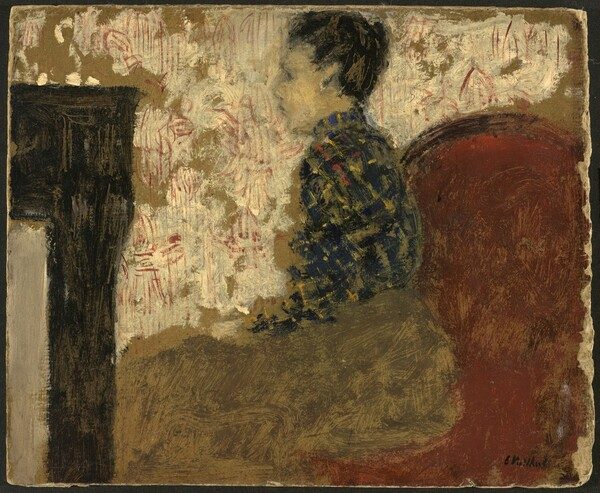 Woman Sitting by the Fireside by Edouard Vuillard