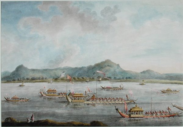 The Nawab of Murshidabad's boats on the Ganga by Unknown artist