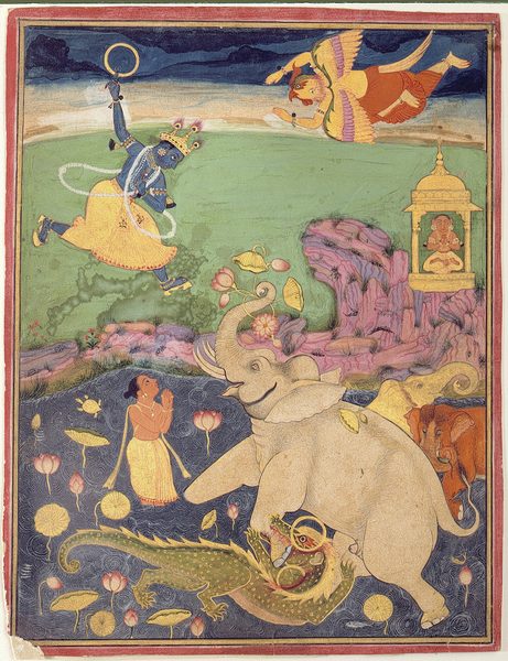 The Salvation of the King of the Elephants by Unknown artist