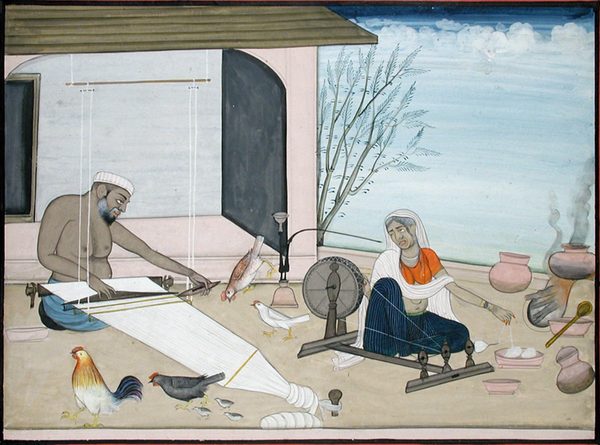 The weaver's courtyard by Unknown artist