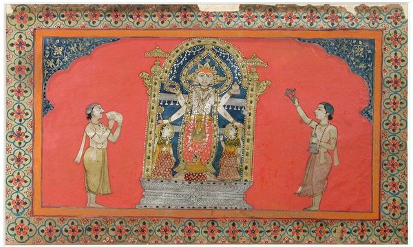 Vishnu puja by Unknown artist