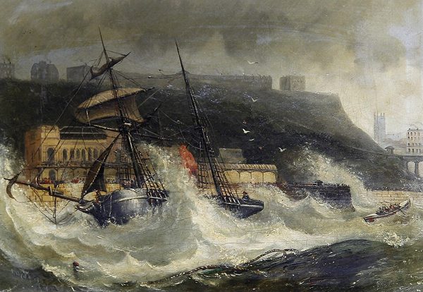 Wreck of the Copeland of South Shields Nov 2 1861 at Scarboro Spa by Joseph Newington Carter