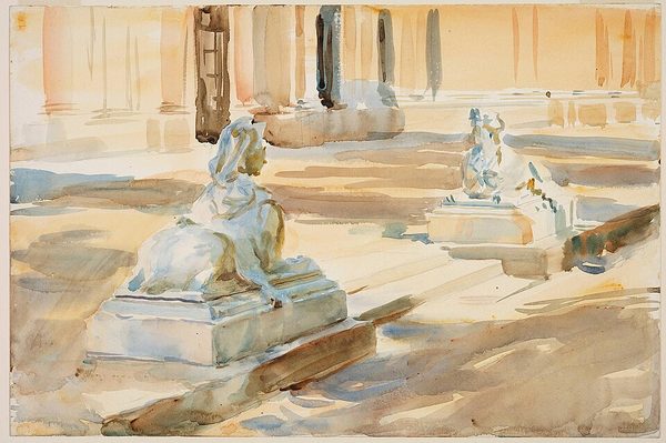 The Terrace at La Granja by Unknown artist