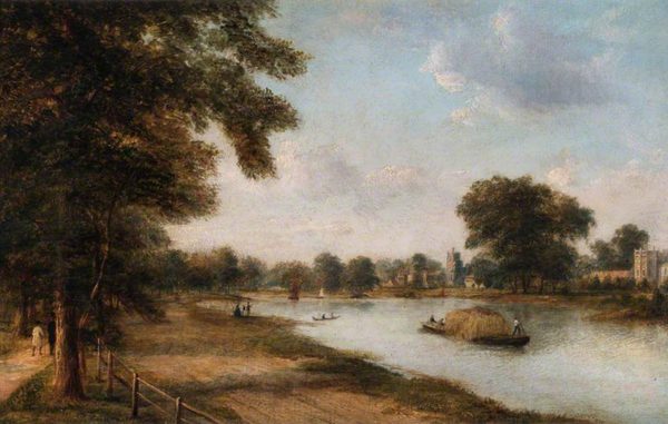 Twickenham, Middlesex, Showing the Church, Ferry, Orleans House and Eel Pie Island by Henry Gritten